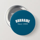 Familienname Collegiate Design Button (Vorne & Hinten)