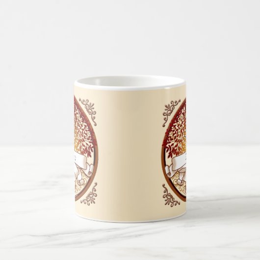 Familienname Crimson Tree Kaffeetasse (Mittel)