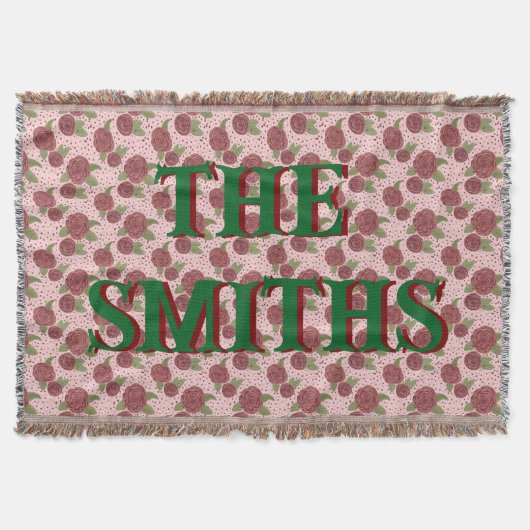 Familienname Cushion Floral Wohngestaltung Decke (Vorderseite)