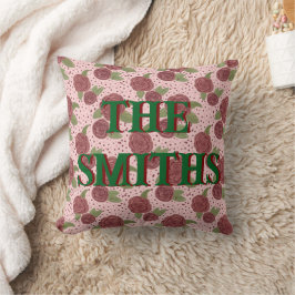 Familienname Cushion Floral Wohngestaltung Kissen