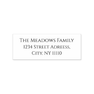 Familienname Custom 1" x 2,5" Briefmarke aus Kauts Gummistempel