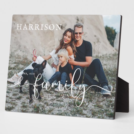 Familienname Datum | Foto und Typografie Fotoplatte (Seite)