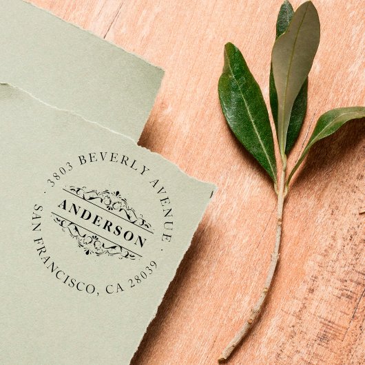 Familienname | DEKO GEBLÜHT RÜCKSENDEADRESSE Gummistempel