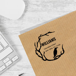 Familienname der Crowskranz-Rücksendeadresse Permastempel