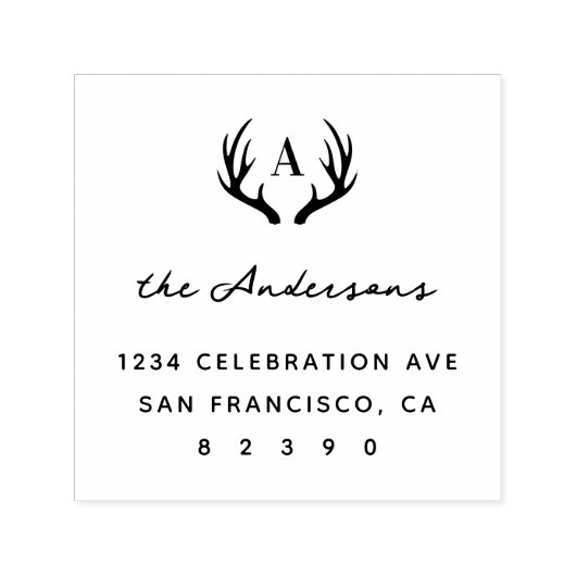 Familienname der Hirschlieder Erstere Rücksendeadr Permastempel (Design)