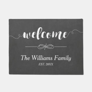 Familienname der Kalligraphie-willkommener Tafel-  Fußmatte