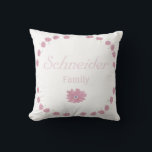 Familienname der Lavendel-Blume Kissen<br><div class="desc">Es geht um Familie.</div>