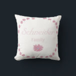 Familienname der Lavendel-Blume Kissen<br><div class="desc">Es geht um Familie.</div>