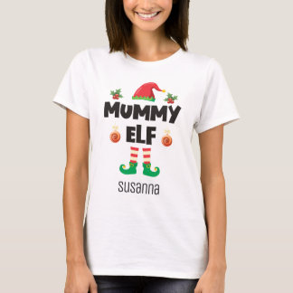 Familienname der Mama Elf, passend zu Weihnachten T-Shirt