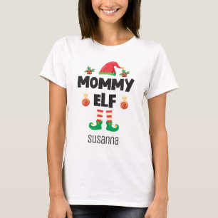 Familienname der Mommy elf, passend zu Weihnachten T-Shirt