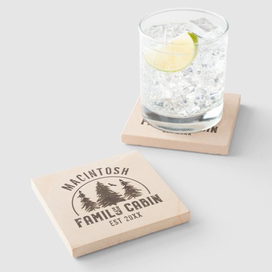 Familienname der Rustikalen Bäume Steinuntersetzer (Seitenansicht)