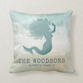 Familienname des Beach House Nautical Custom Coord Kissen