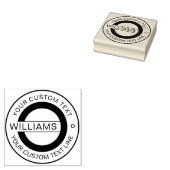 Familienname des klassischen Round-Logos Gummistempel (Stempel)