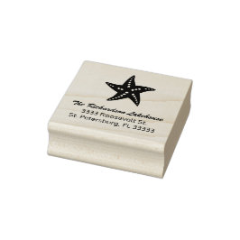 Familienname des Starfish Beach House Gummistempel
