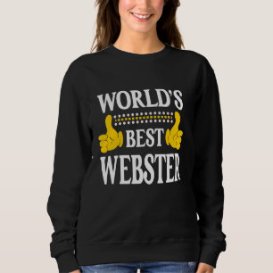 Familienname des Websters Nachname Weltbeste Nachn Sweatshirt