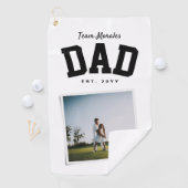 Familienname eines Mannschafts-Vaters: ein Foto sp Golfhandtuch (Insitu)