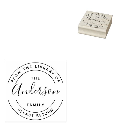 Familienname | Erstellen Sie Ihr eigenes Round Lib Gummistempel (Stempel)