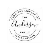 Familienname | Erstellen Sie Ihr eigenes Round Lib Gummistempel (Prägung)