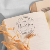 Familienname | Erstellen Sie Ihr eigenes Round Lib Gummistempel