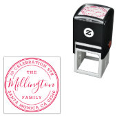 Familienname | Erstellen Sie Ihre eigene Round-Rüc Permastempel (Beispiel)