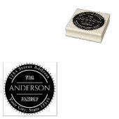 Familienname, Erstellen Sie Ihre eigene Round-Rück Gummistempel (Stempel)