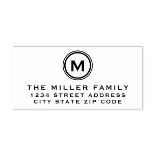 Familienname Erstellen Sie Ihre eigene Rücksende Gummistempel