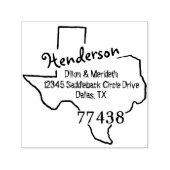 Familienname Erstellen Sie Ihre eigene Texas-Rücks Permastempel (Design)