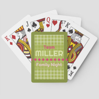 Familienname Familien Nacht Urlaub Spielkarten