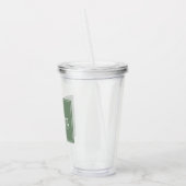 Familienname Farm Rustic Windmill Sage Green Acryltrinkbecher (Links)