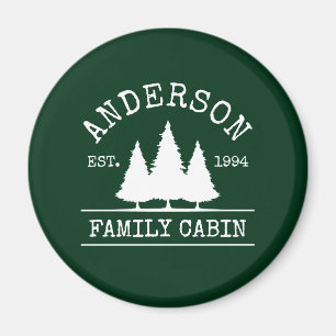 Familienname Forest Green Magnet