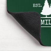 Familienname Forest Green Mousepad (Ecke)