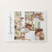 Familienname Foto behalten 6 Bilder bei Puzzle (Horizontal)