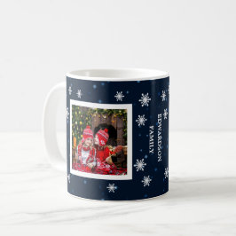 Familienname Foto Collage Familienname Blaue Stern Kaffeetasse