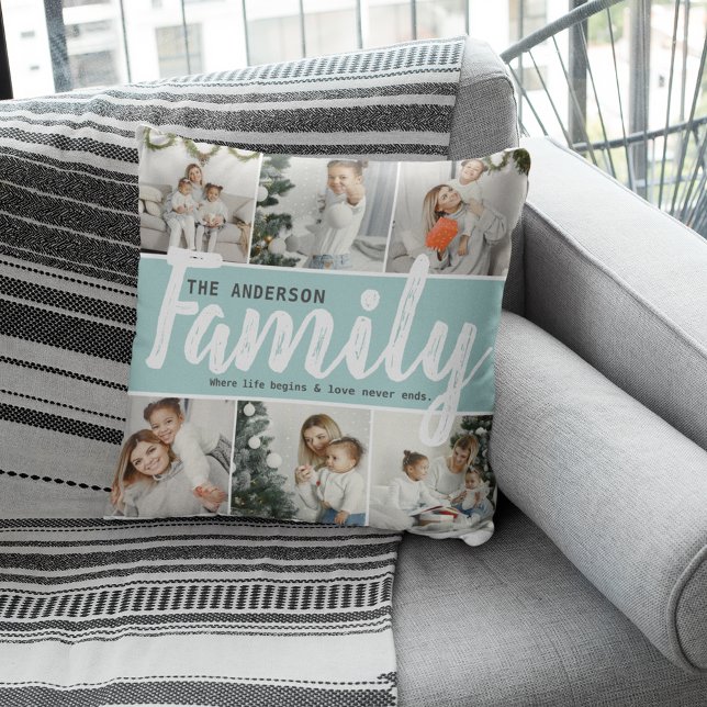 Familienname, Foto-Collage und Angebot Kissen (Von Creator hochgeladen)