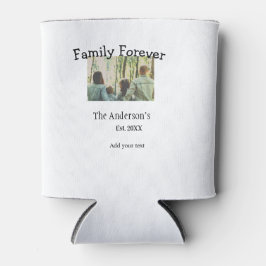 Familienname Foto Jahr rustikale Vintage Ferien hi Dosenkühler