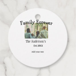 Familienname Foto Jahr rustikale Vintage Ferien hi Geschenkanhänger