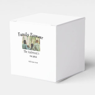 Familienname Foto Jahr rustikale Vintage Ferien hi Geschenkschachtel