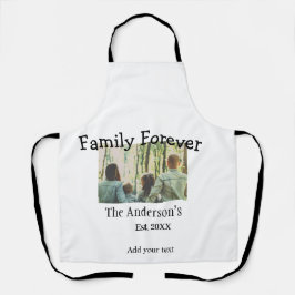Familienname Foto Jahr rustikale Vintage Ferien hi Schürze
