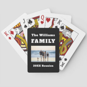 Familienname Foto Name Einzigartige Neuheit Keepak Spielkarten