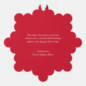 Familienname Foto Ornament Holiday Card Karte (Rückseite)