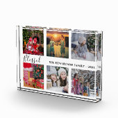 Familienname für Foto-Collage Familienname Gesegne Fotoblock (Rechts)