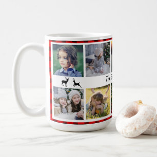 Familienname für Foto-Collagen Familienname auf Bü Kaffeetasse