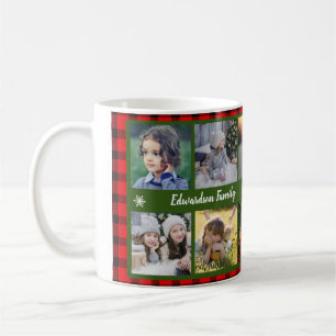 Familienname für Foto-Collagen Familienname auf Bü Kaffeetasse
