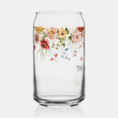 Familienname für Red Gold Peonies Blumentropfen Dosenglas (Rechts)