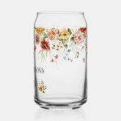 Familienname für Red Gold Peonies Blumentropfen Dosenglas (Links)