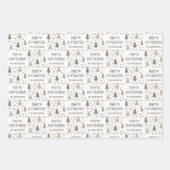 Familienname für Weihnachts-Foto Geschenkpapier Set (Vorderseite 2)