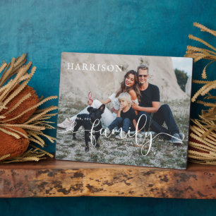 Familienname Gründungsdatum   Foto & Typografie Fotoplatte