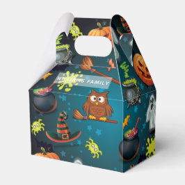 Familienname Halloween-Muster Personalisiert Geschenkschachtel