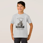 Familienname Hütte Hirschbaumwald Grau T-Shirt (Vorne ganz)