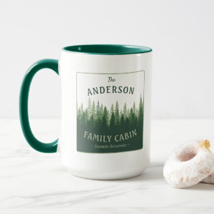 Familienname Hüttenstandort Kiefernwald Tasse
